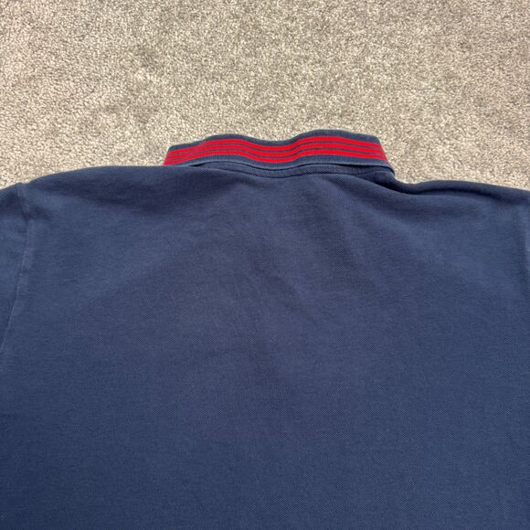 Adidas Arnesal FC 22/23 Travel Polo Shirt Mens XL Navy Blue Cotton Casual Active - Picture 13 of 16